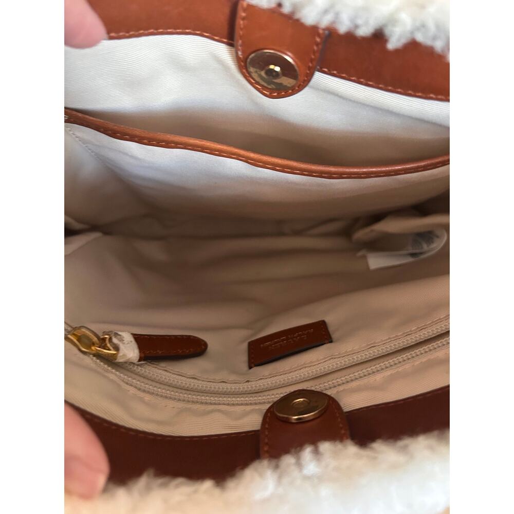 Lauren Ralph Lauren Shearling Medium Cameron Crossbody - Picture 4 of 6